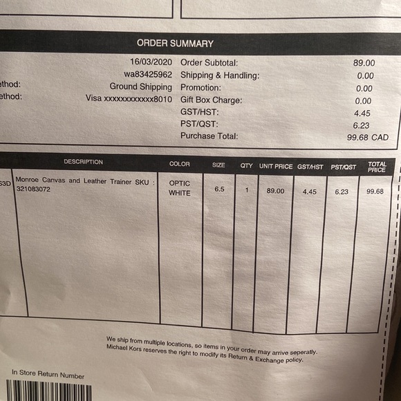 COPY - Michale Korda White Sneaker - Picture 2 of 3